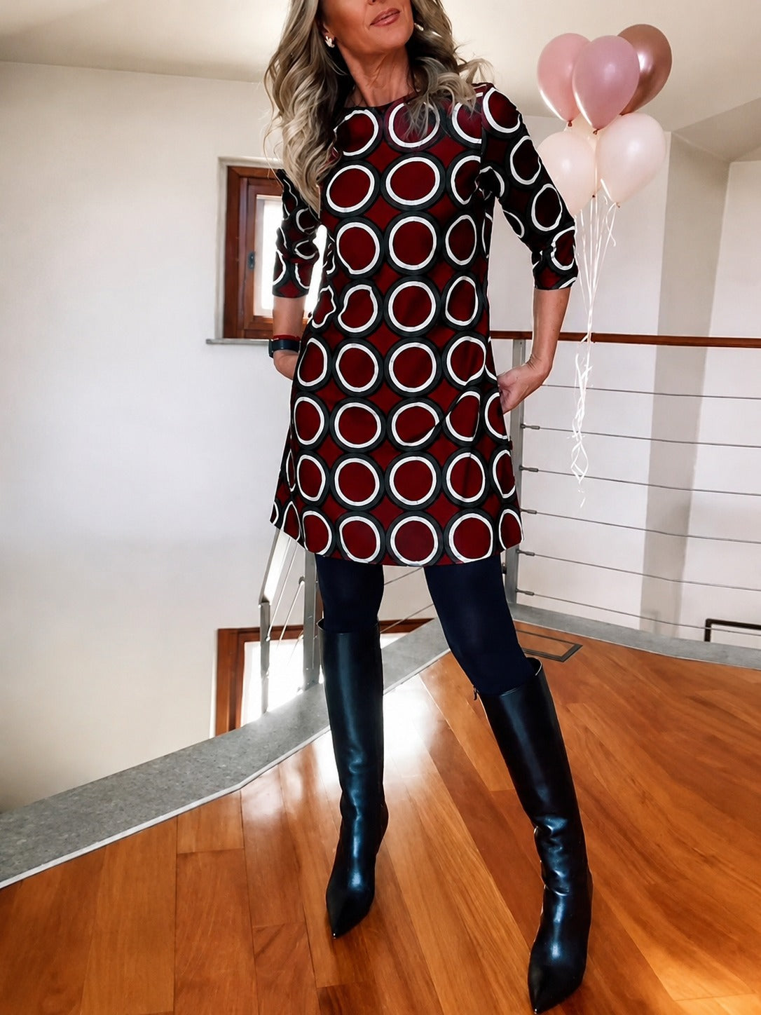 Daniela - Elegantes Kleid mit halblangen Ärmeln