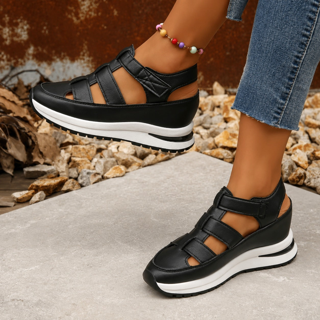 Nannie - Bequeme Plateauschuhe