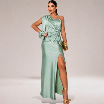 Marianne - Modisches Kleid mit asymmetrischem Schulter-Stil