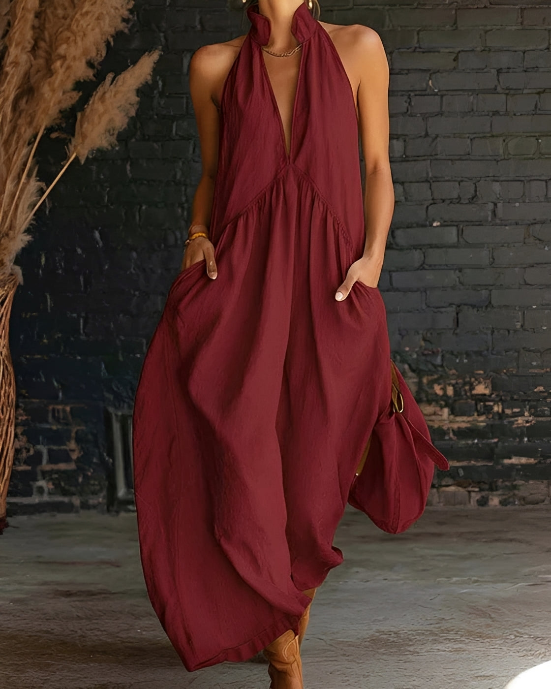 Briony - Stilvolles Maxikleid ohne Ärmel