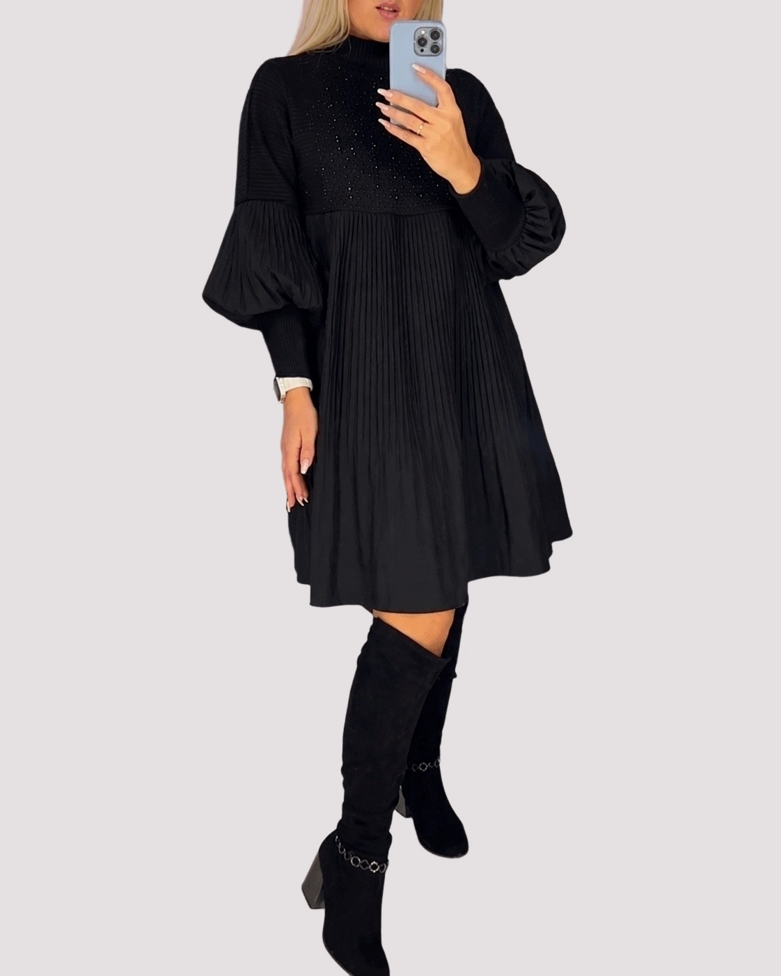 Daisy - Stilvolles Kleid mit weiten Ärmeln