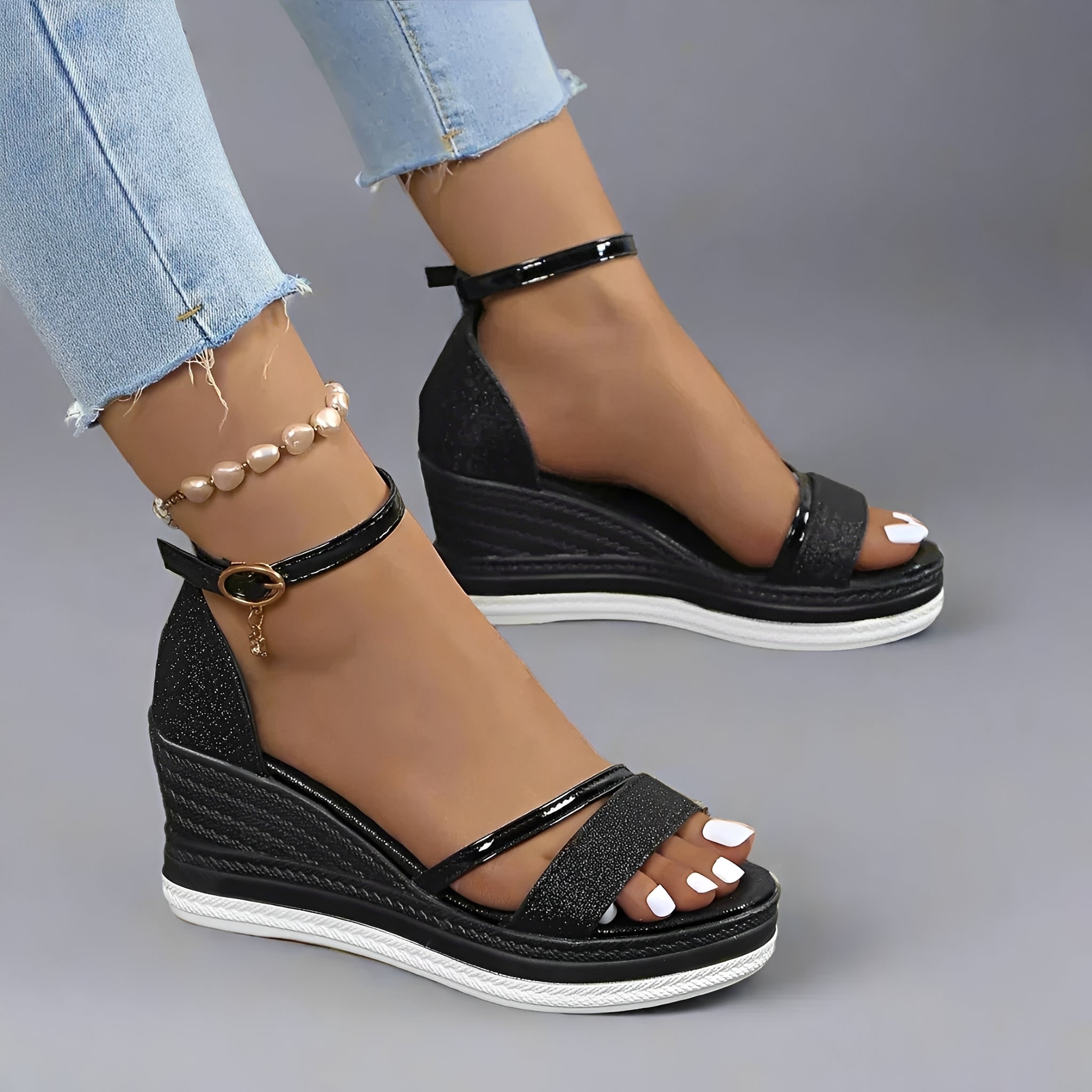 Mildred - Schicke Sandalen mit Verschluss
