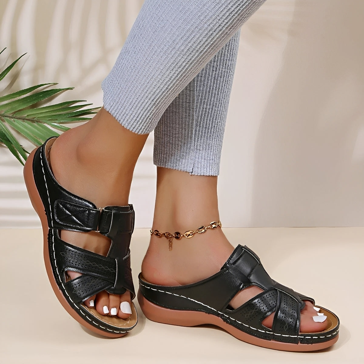 Elouise - Komfortable Sandalen mit einstellbaren Riemen
