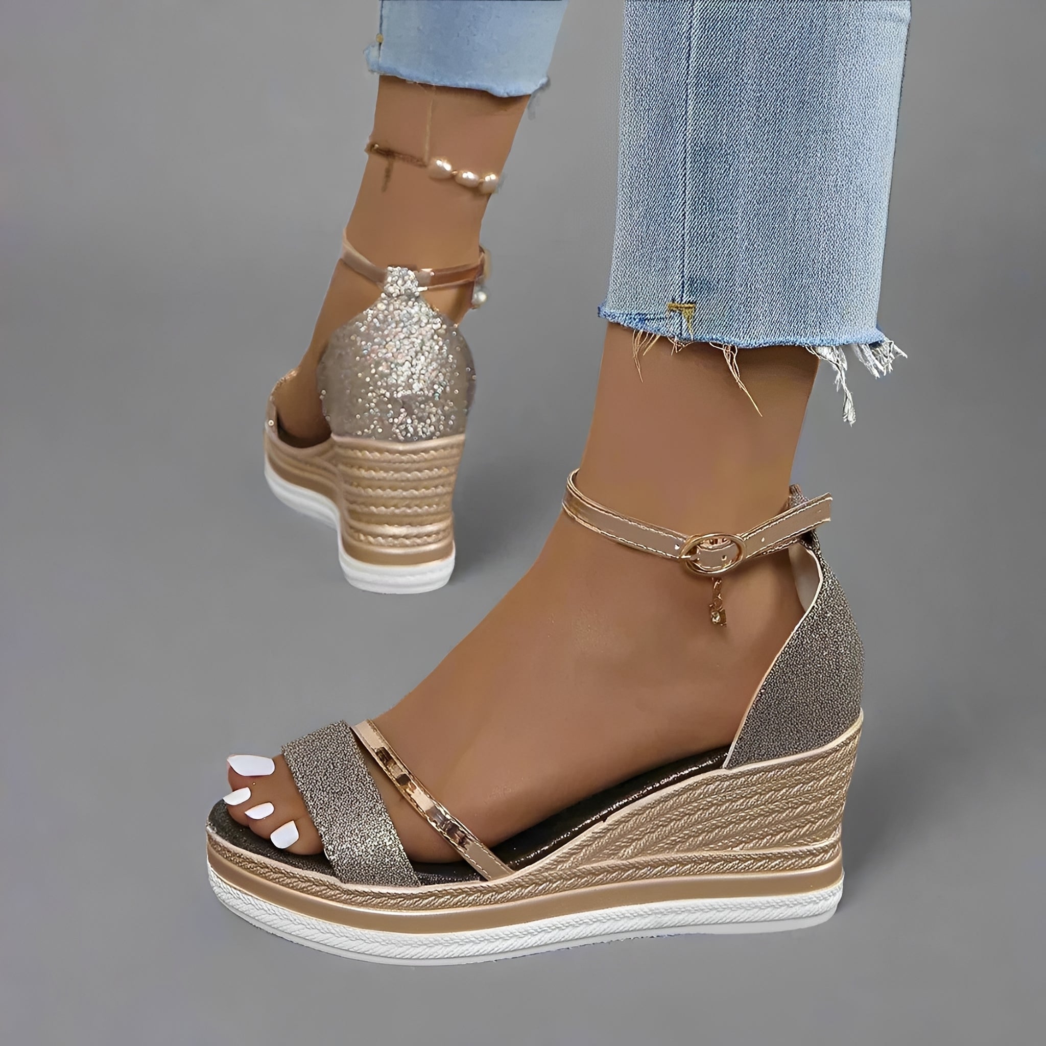 Mildred - Schicke Sandalen mit Verschluss