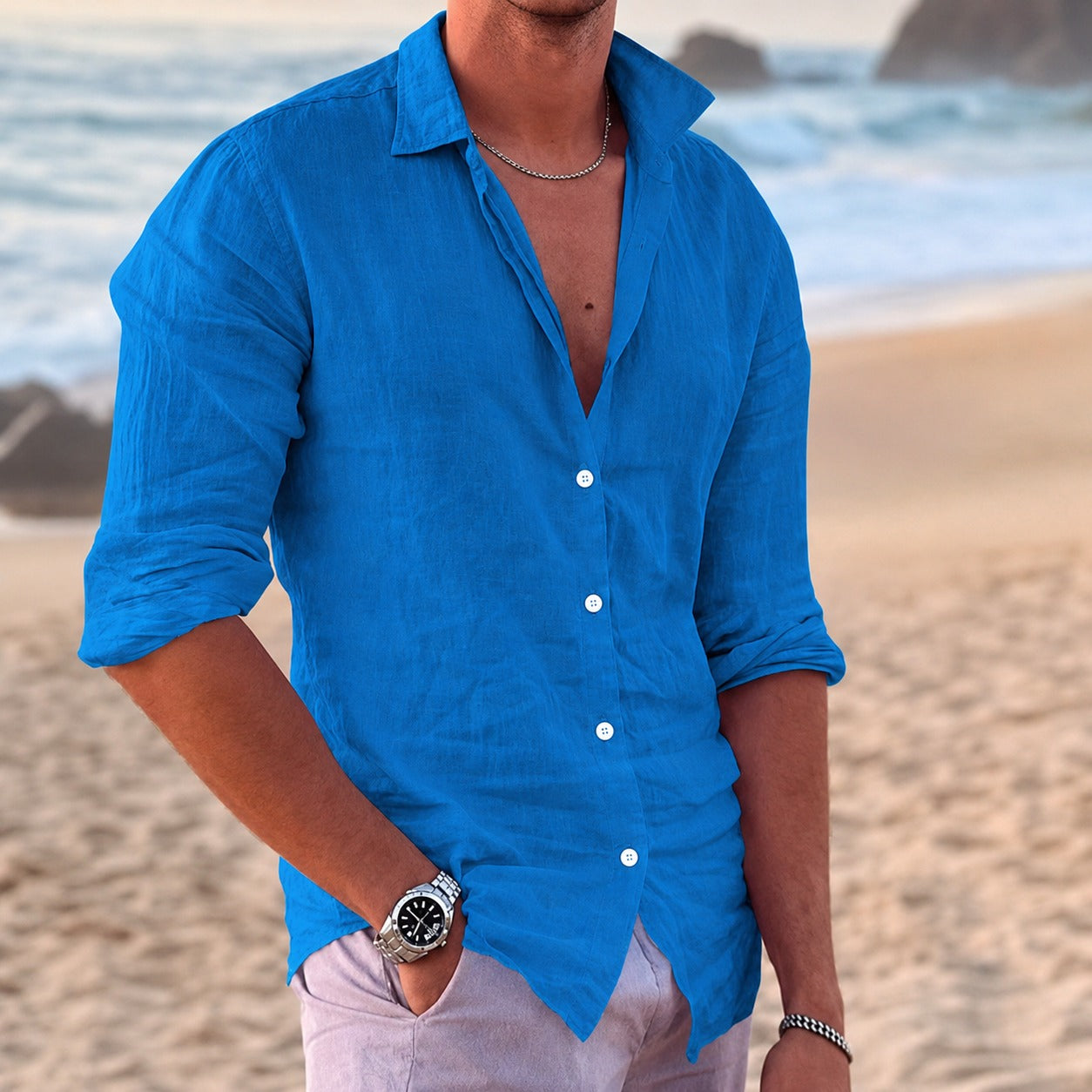 Anthony - Bequemes Langarmshirt