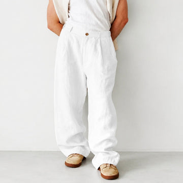 Hashim - Bequeme, weit geschnittene Bundfaltenhose