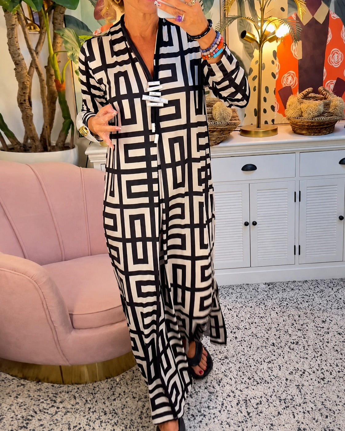 Valerie - Schickes Kleid mit geometrischem Design