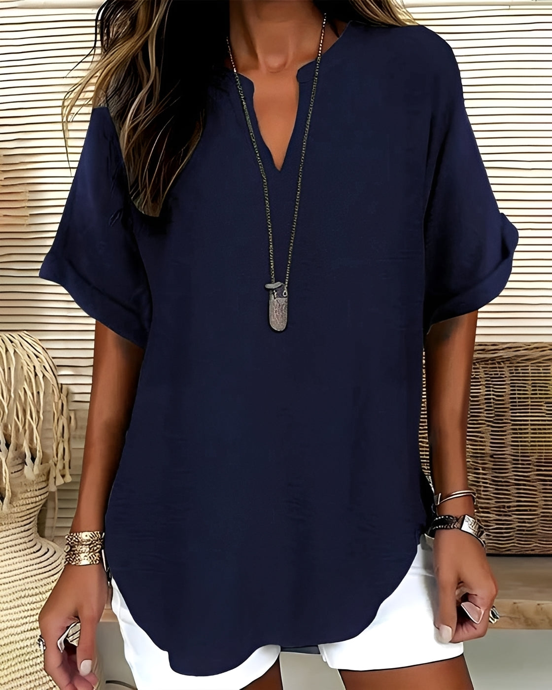 Shanice - Weit geschnittene Bluse