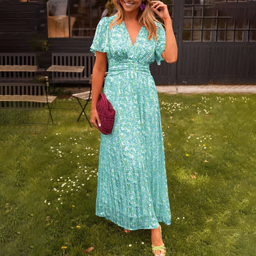 Ophelia - Schickes Kleid mit V-Ausschnitt