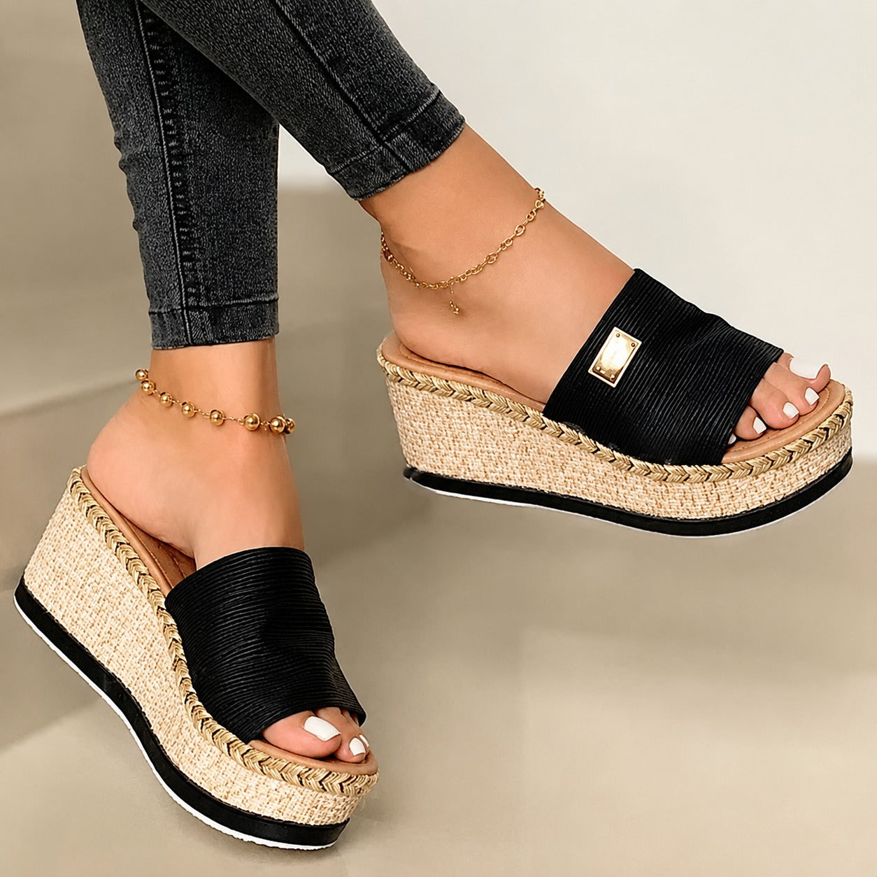 Camilla - Modische hohe Plattform-Sandalen