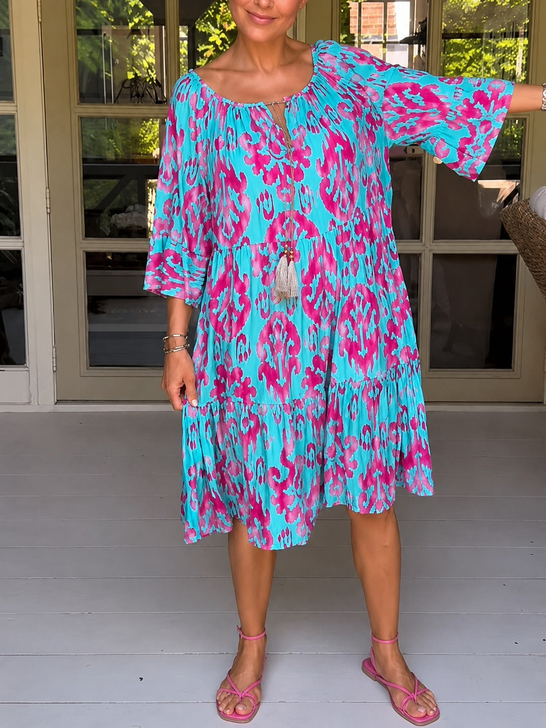 Jamie - Kleid mit voluminösen, eleganten Ärmeln
