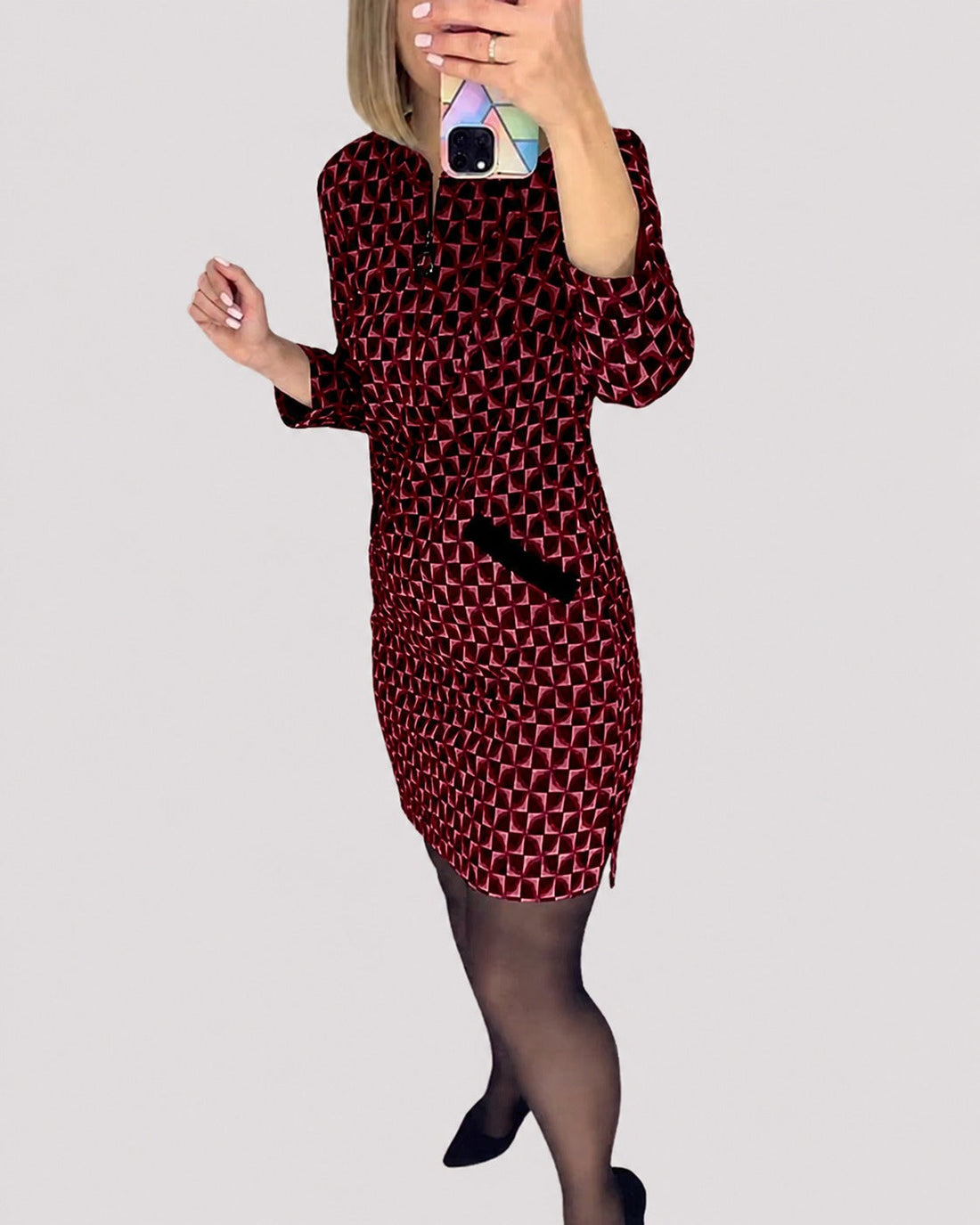 Michelle - Elegantes Kleid mit langen Ärmeln