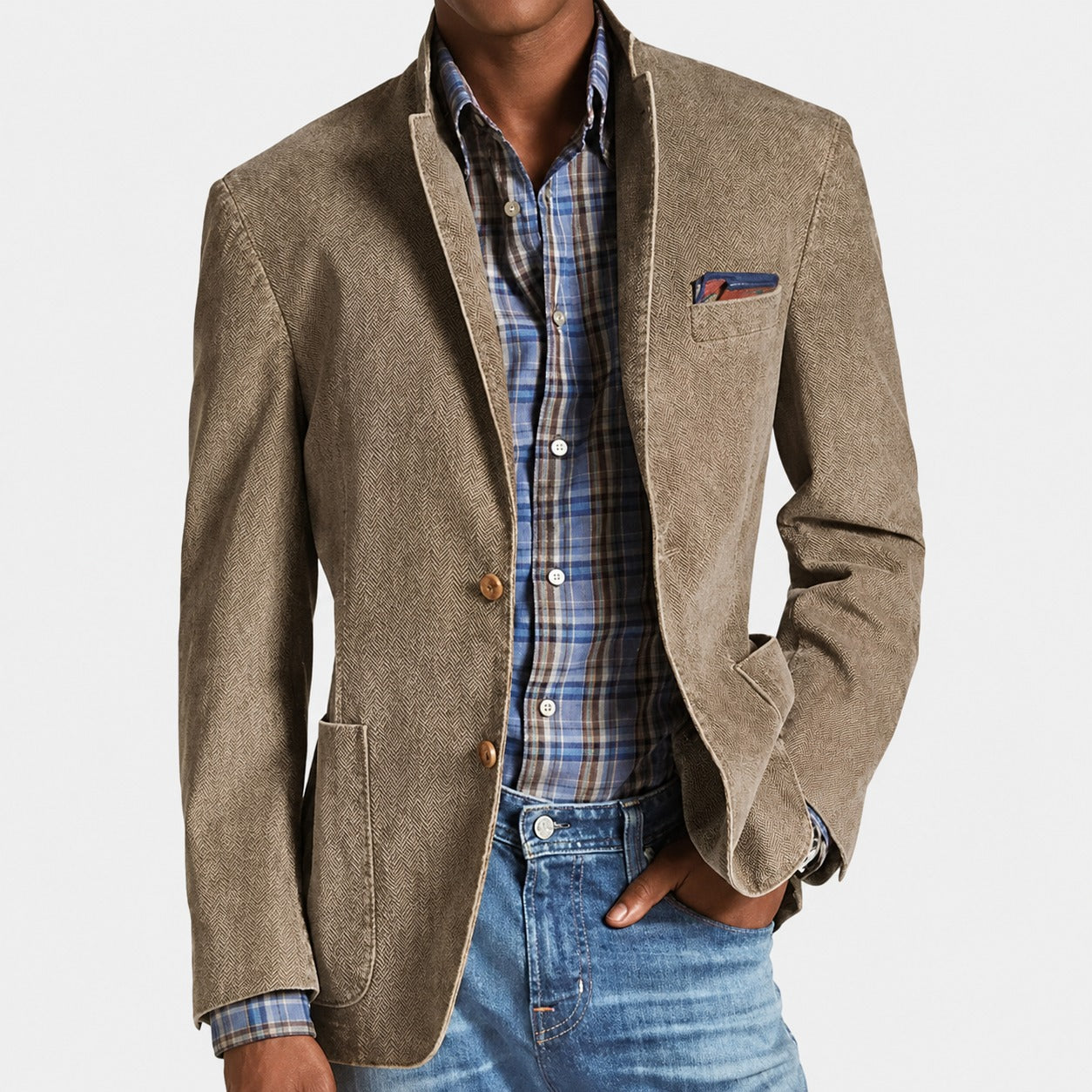 Marco - Einreihiger Blazer im Vintage-Design