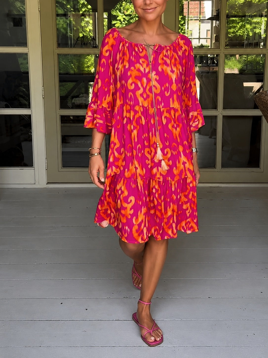 Jamie - Kleid mit voluminösen, eleganten Ärmeln
