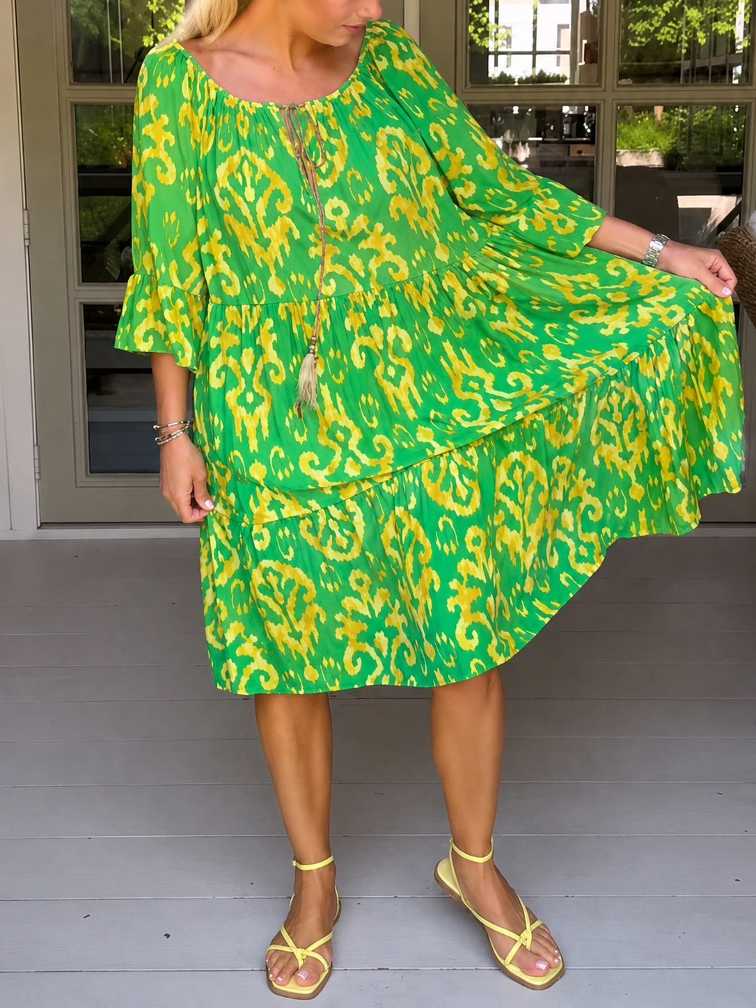 Jamie - Kleid mit voluminösen, eleganten Ärmeln