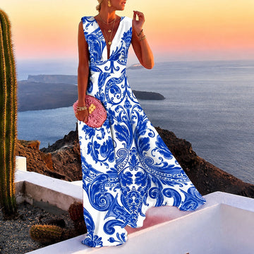 Kaylee - Stilvolles ärmelloses Maxikleid