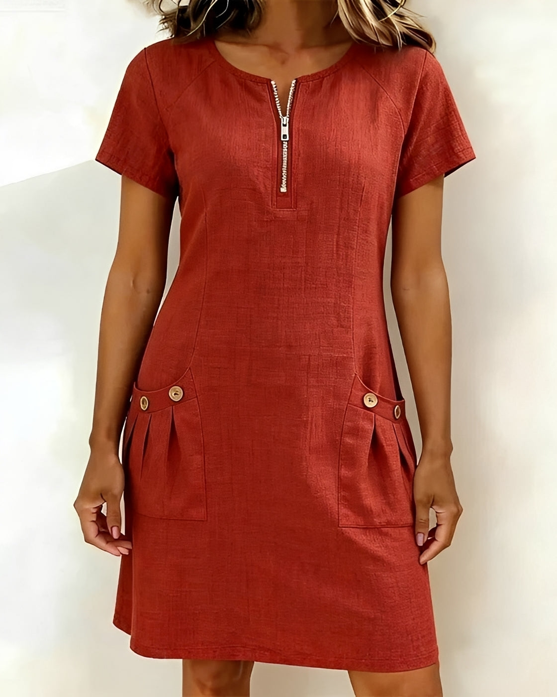 Ciara - Elegantes Minikleid mit Taschen