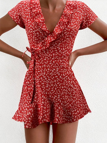 Betsy - Elegantes Blumen-Minikleid