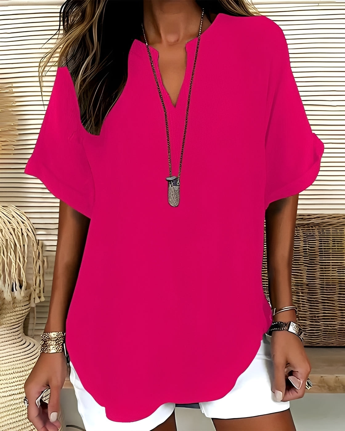 Shanice - Weit geschnittene Bluse