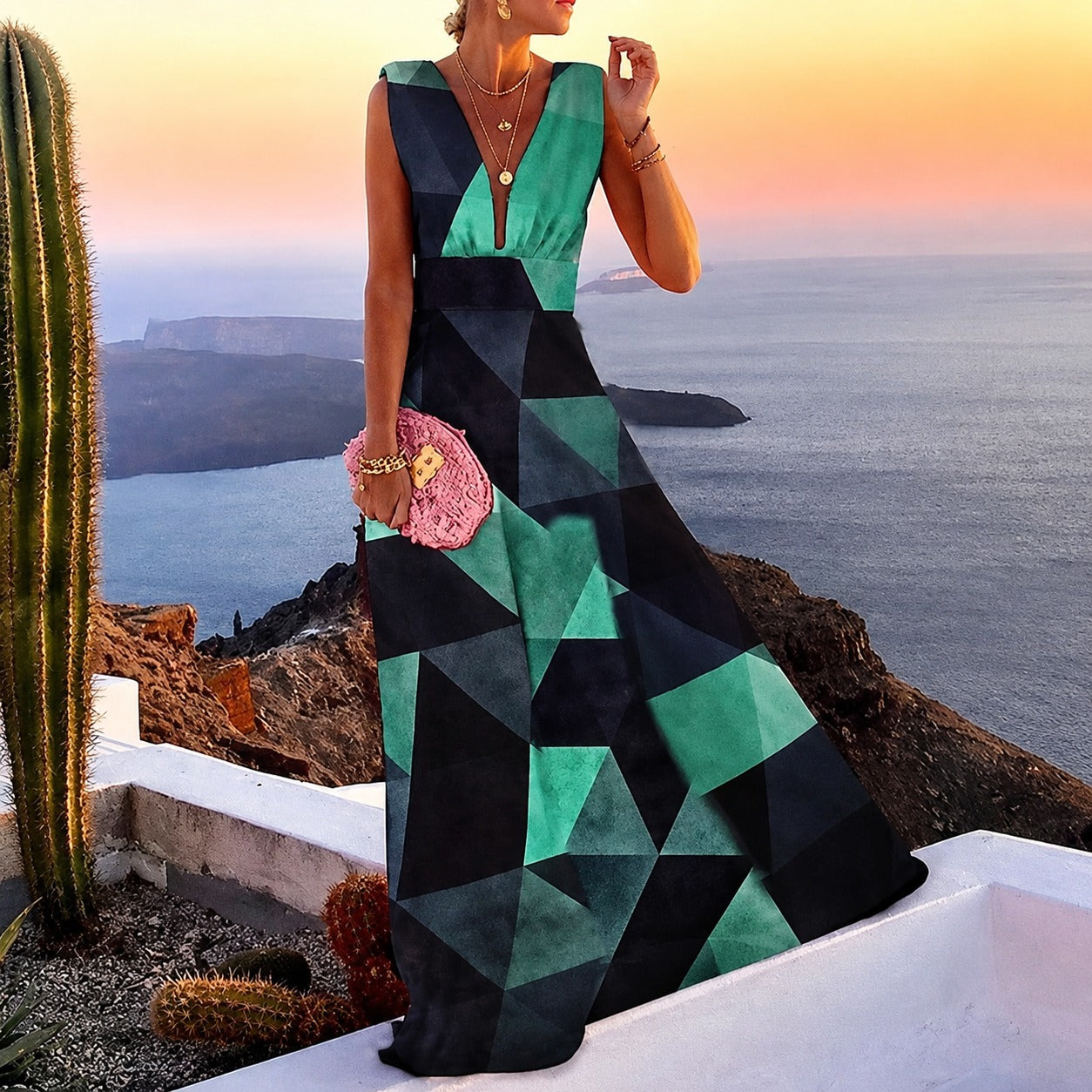Kaylee - Stilvolles ärmelloses Maxikleid