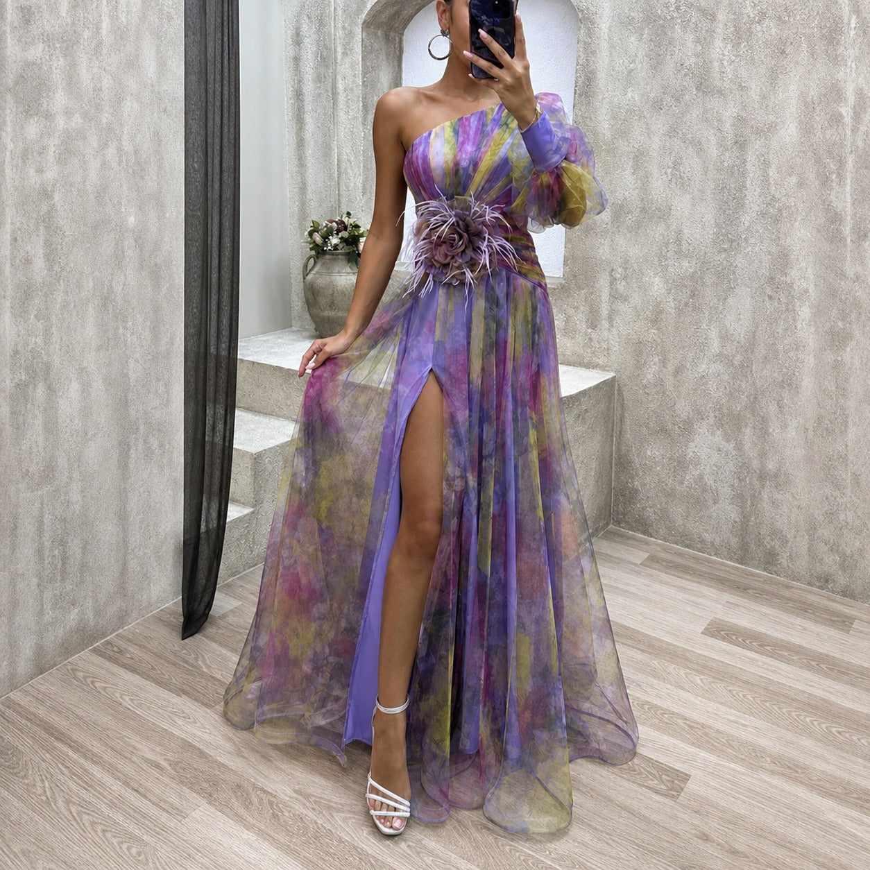 Rowe - Schickes Maxi-Kleid mit Blumenmuster