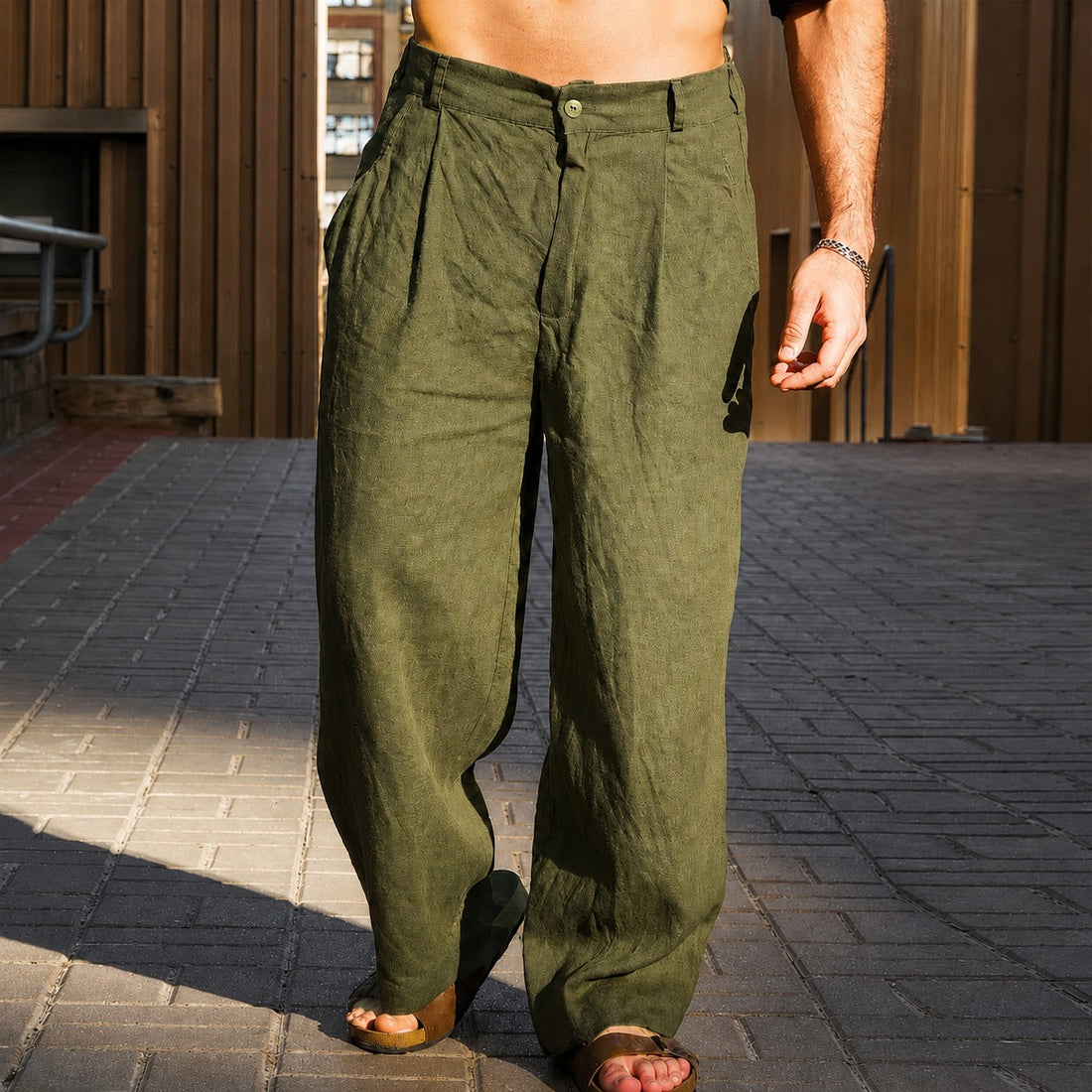 Brandon - Weit geschnittene Hose mit lockerer Passform