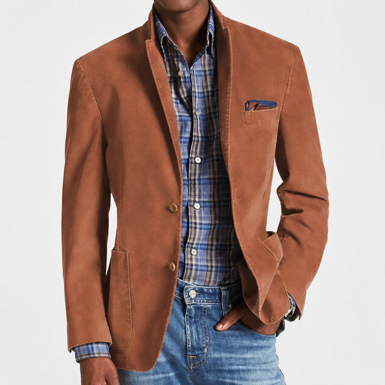 Marco - Einreihiger Blazer im Vintage-Design