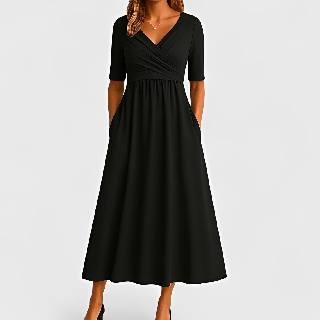 Piper - Kurzärmliges Midikleid