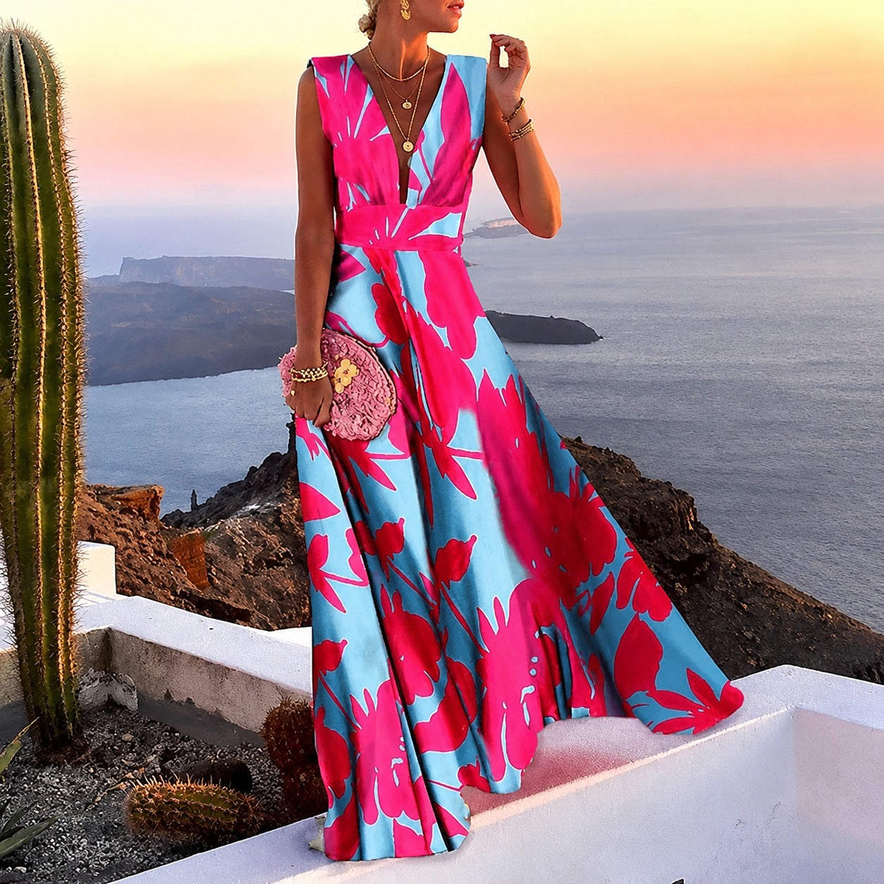 Kaylee - Stilvolles ärmelloses Maxikleid