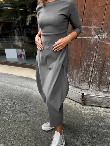Elsie - Komfortables Langarmkleid