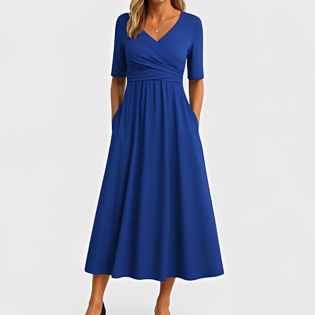 Piper - Kurzärmliges Midikleid