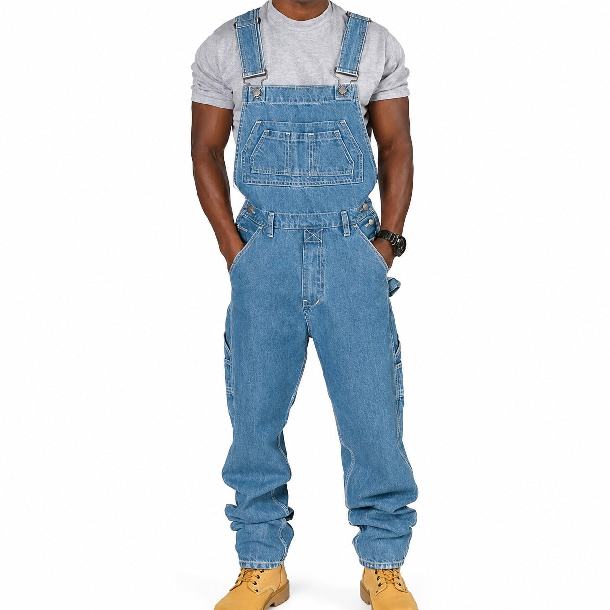 Stefan - Trendige Cargo-Hose im Vintage-Look mit vielen Taschen