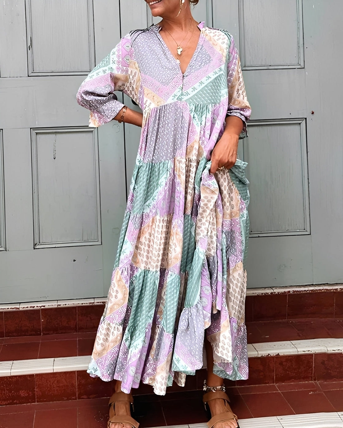 Kirsten - Attraktives Kleid mit langen Ärmeln
