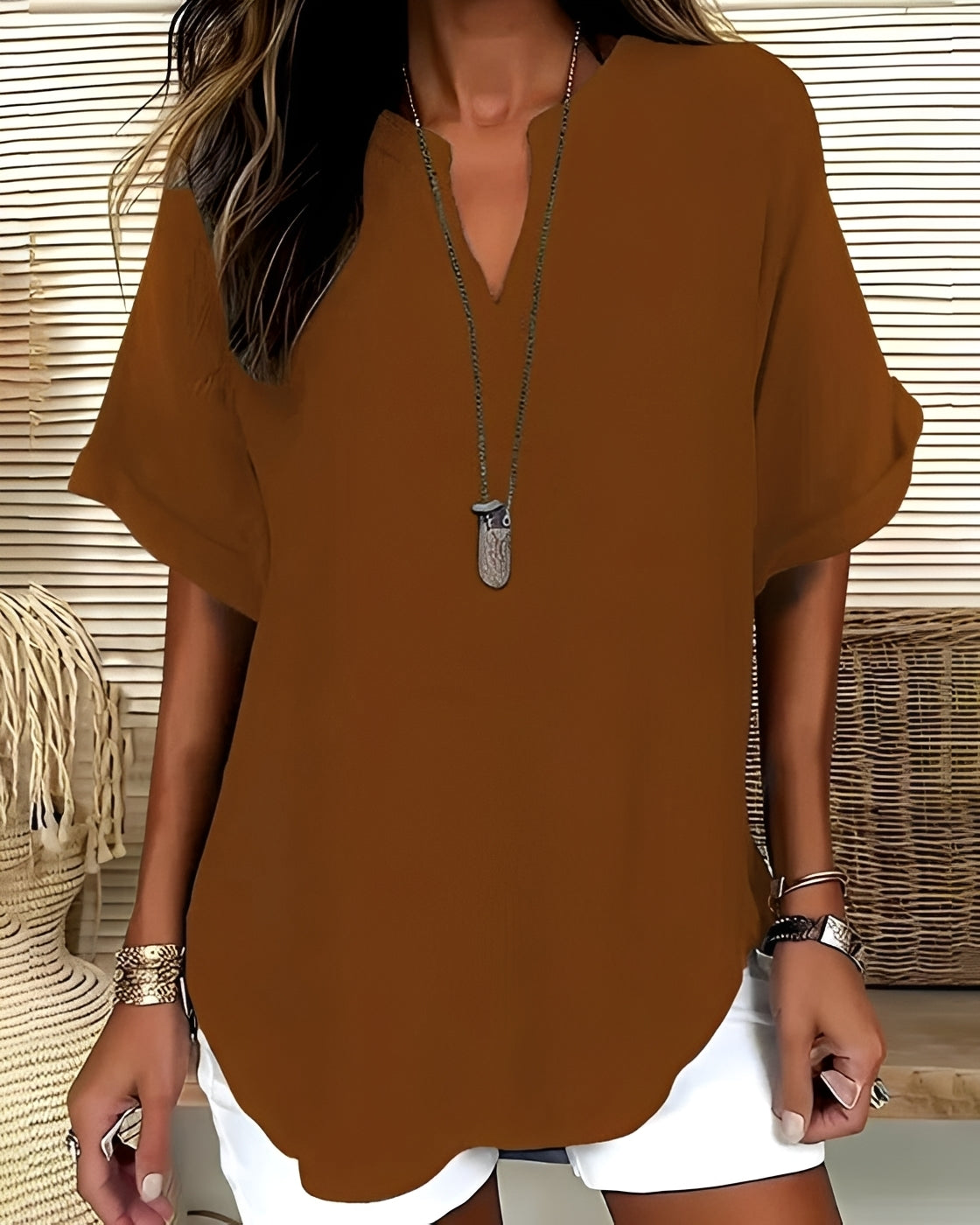 Shanice - Weit geschnittene Bluse