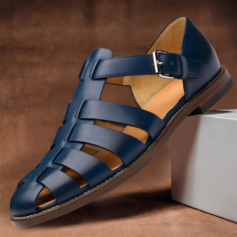 Hedley - Herren Klassische Ledersandalen
