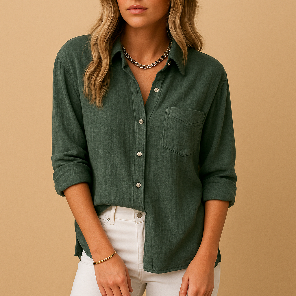Sophie – Fließende Bluse mit langen Ärmeln