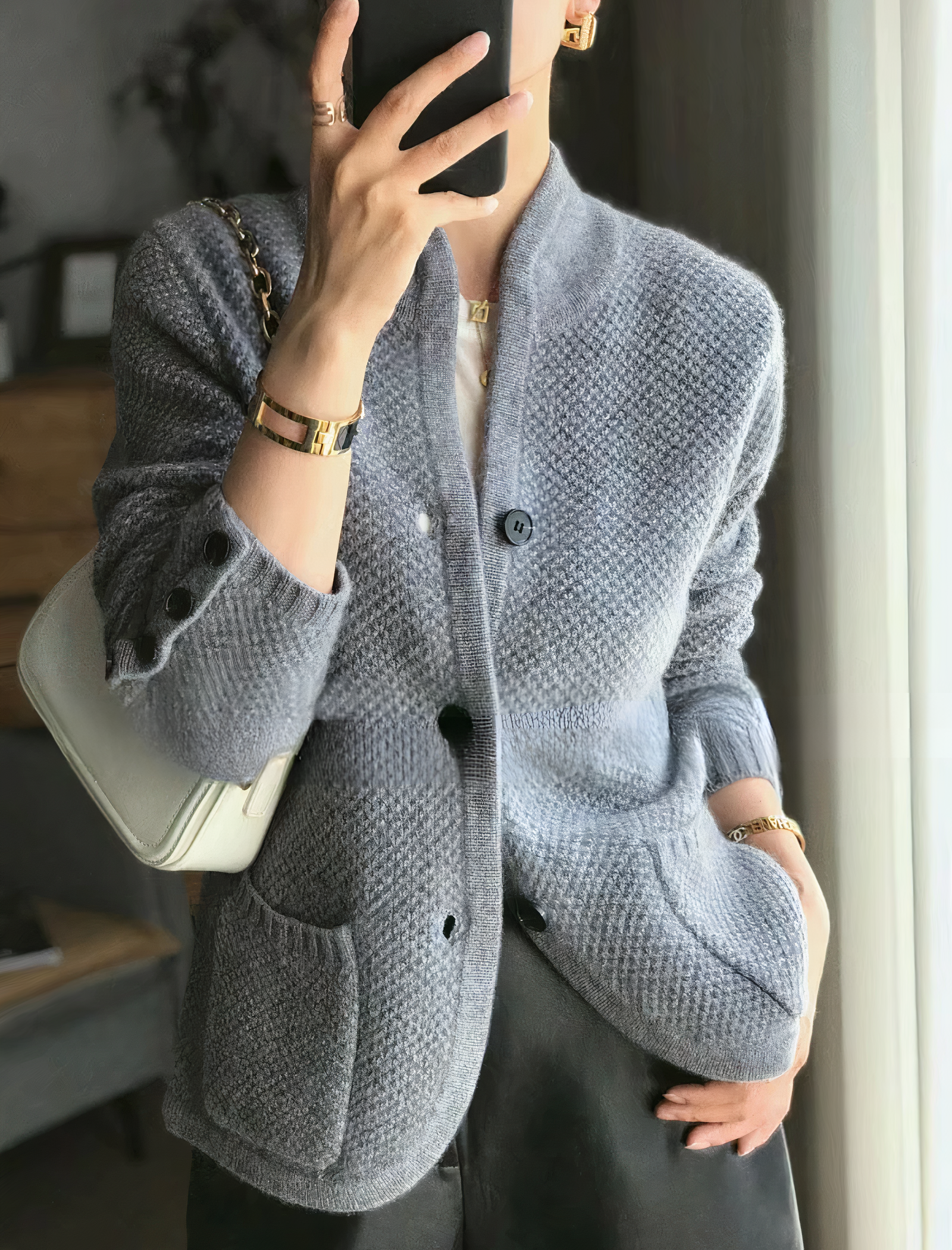 Edda – Femininer Cardigan mit Knopfleiste und elegantem Schnitt