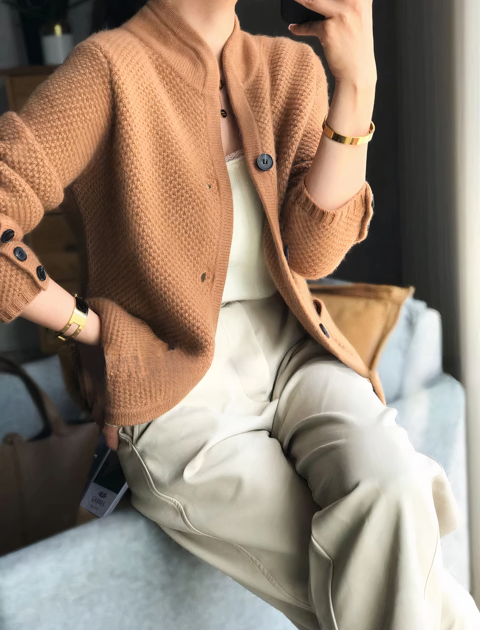 Edda – Klassische Strickjacke