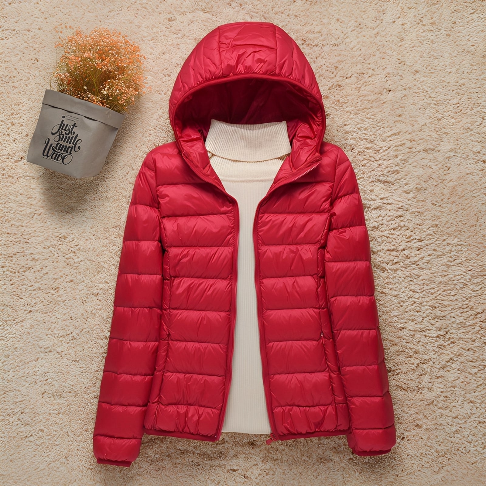Abbie - Damen-Kapuzen-Steppjacke