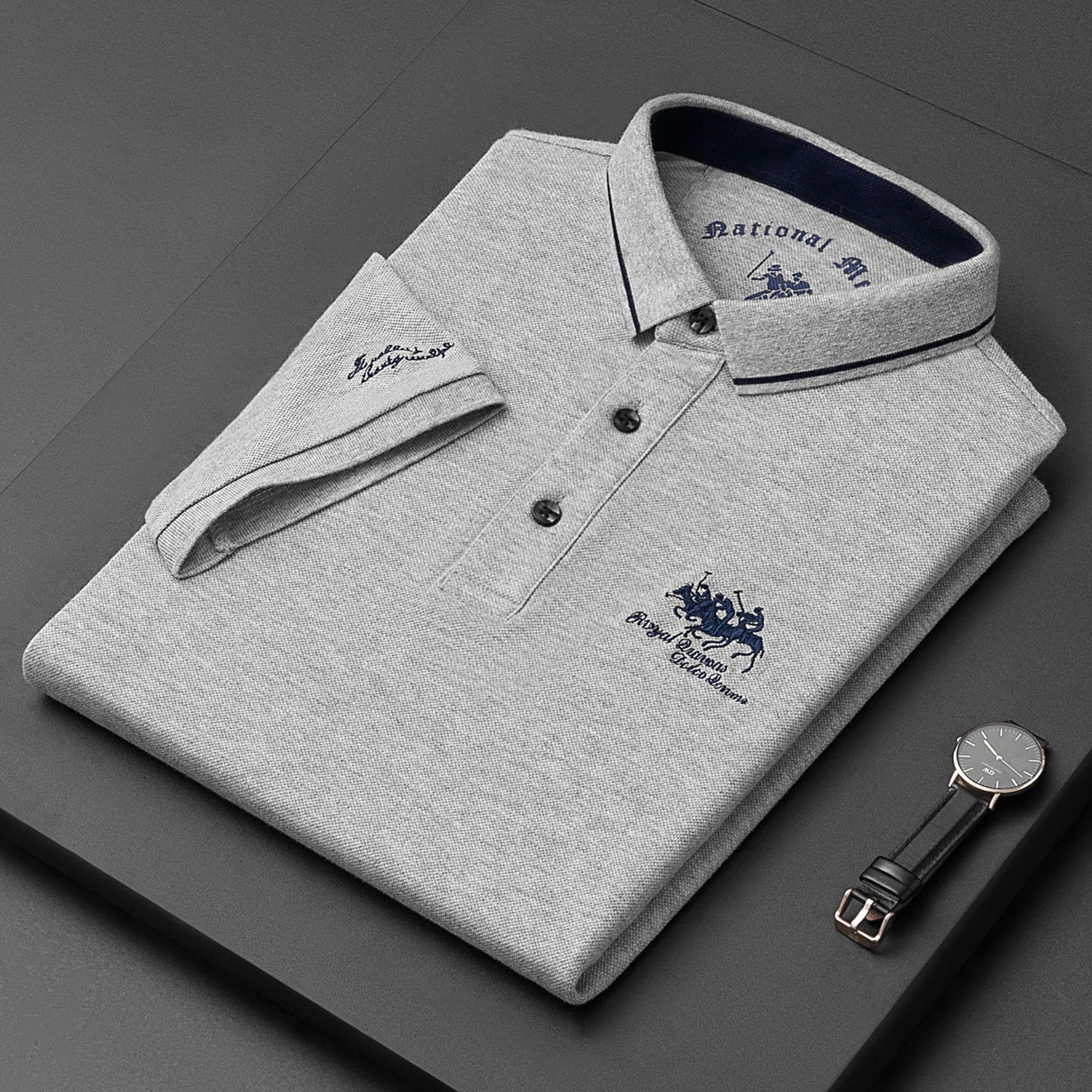 Miles - Polo mit Stickerei