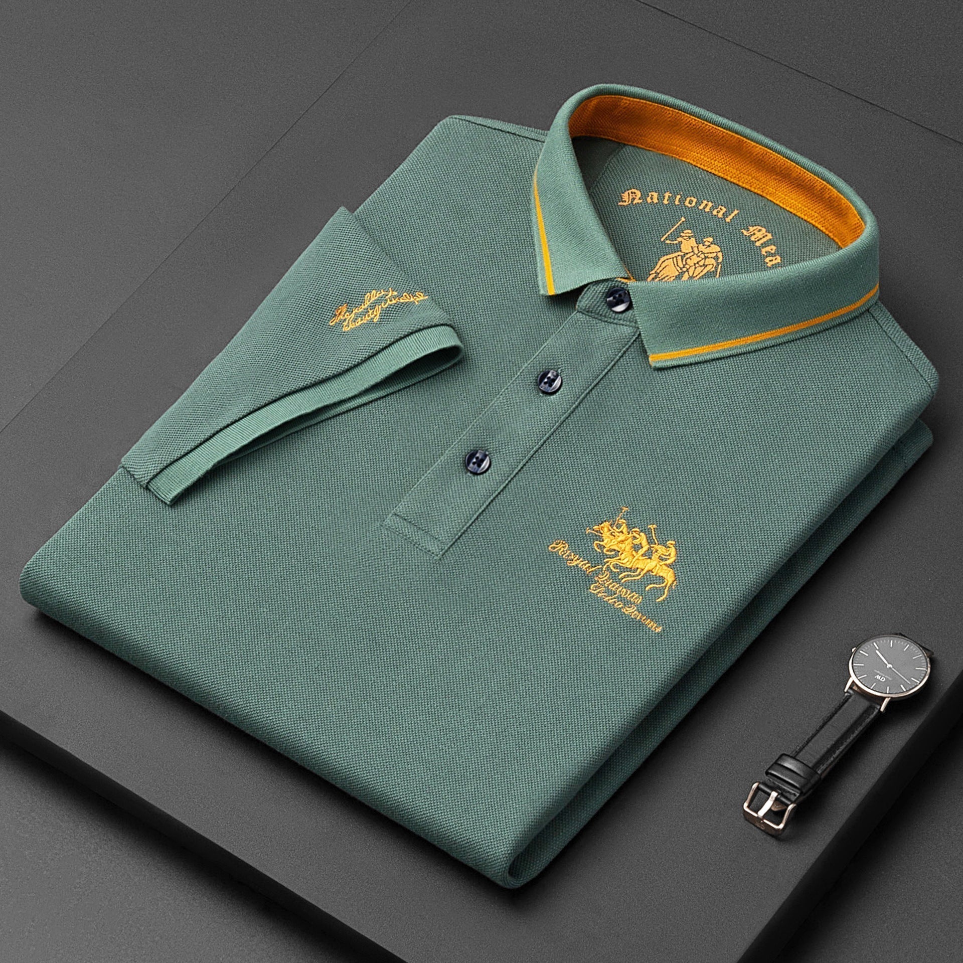 Miles - Polo mit Stickerei