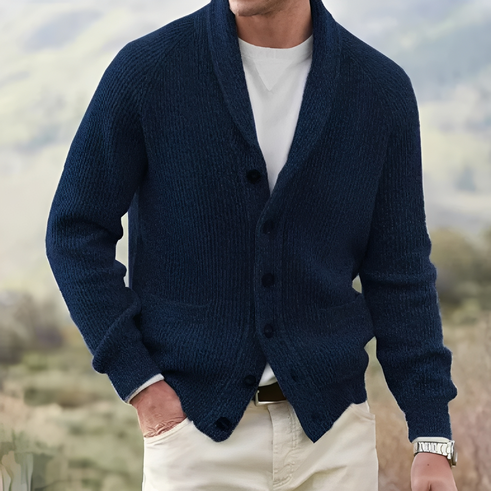 Kendrik - Warme und bequeme Herren-Strickjacke