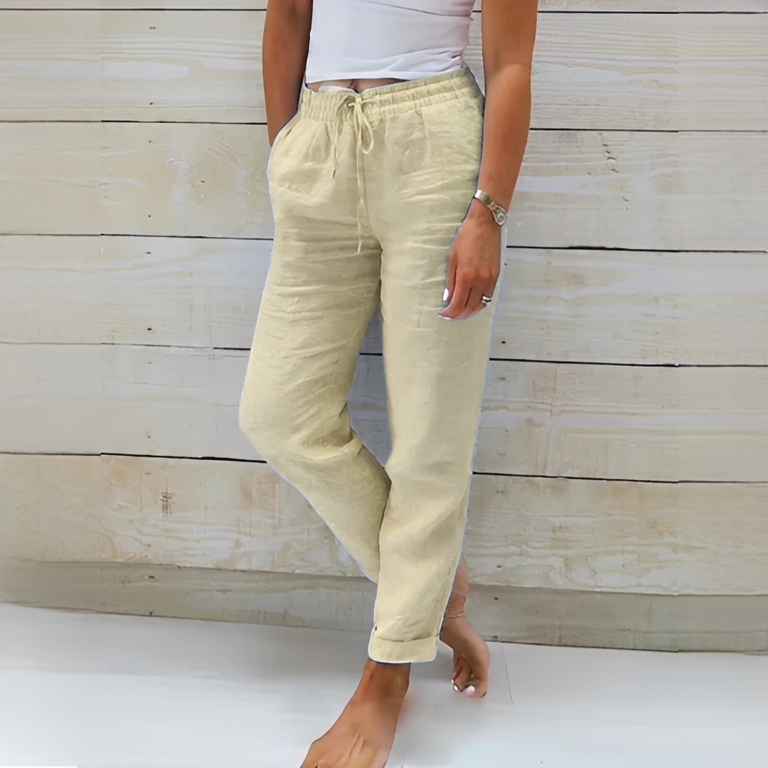 Lylia – Sommerhose für Damen mit hohem Bund