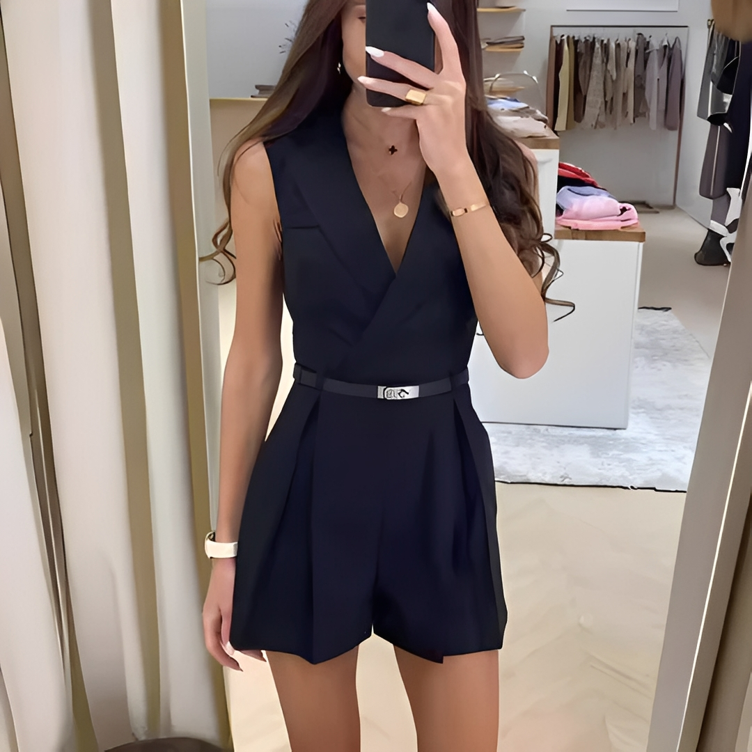 Ferlyn - Damen-Overall aus Spitze ohne Ärmel
