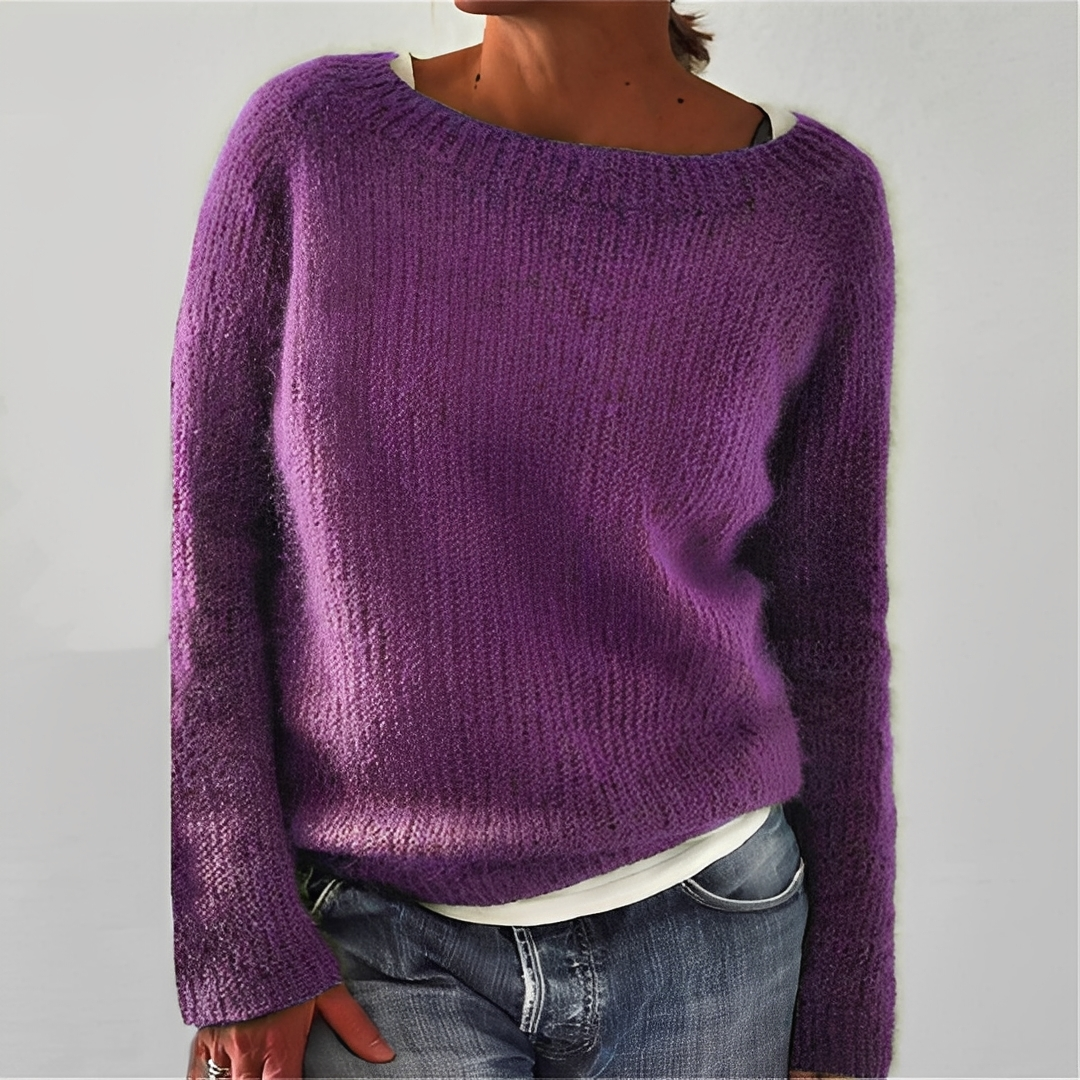 Eljene - Damen-Strickpullover, warm und gemütlich