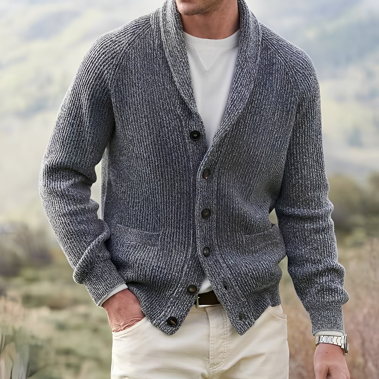 Kendrik - Warme und bequeme Herren-Strickjacke