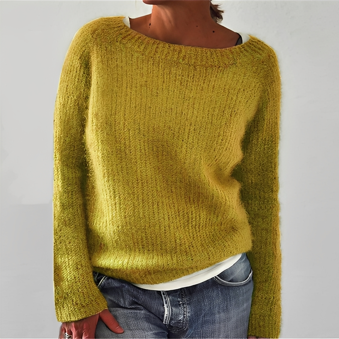 Eljene - Damen-Strickpullover, warm und gemütlich