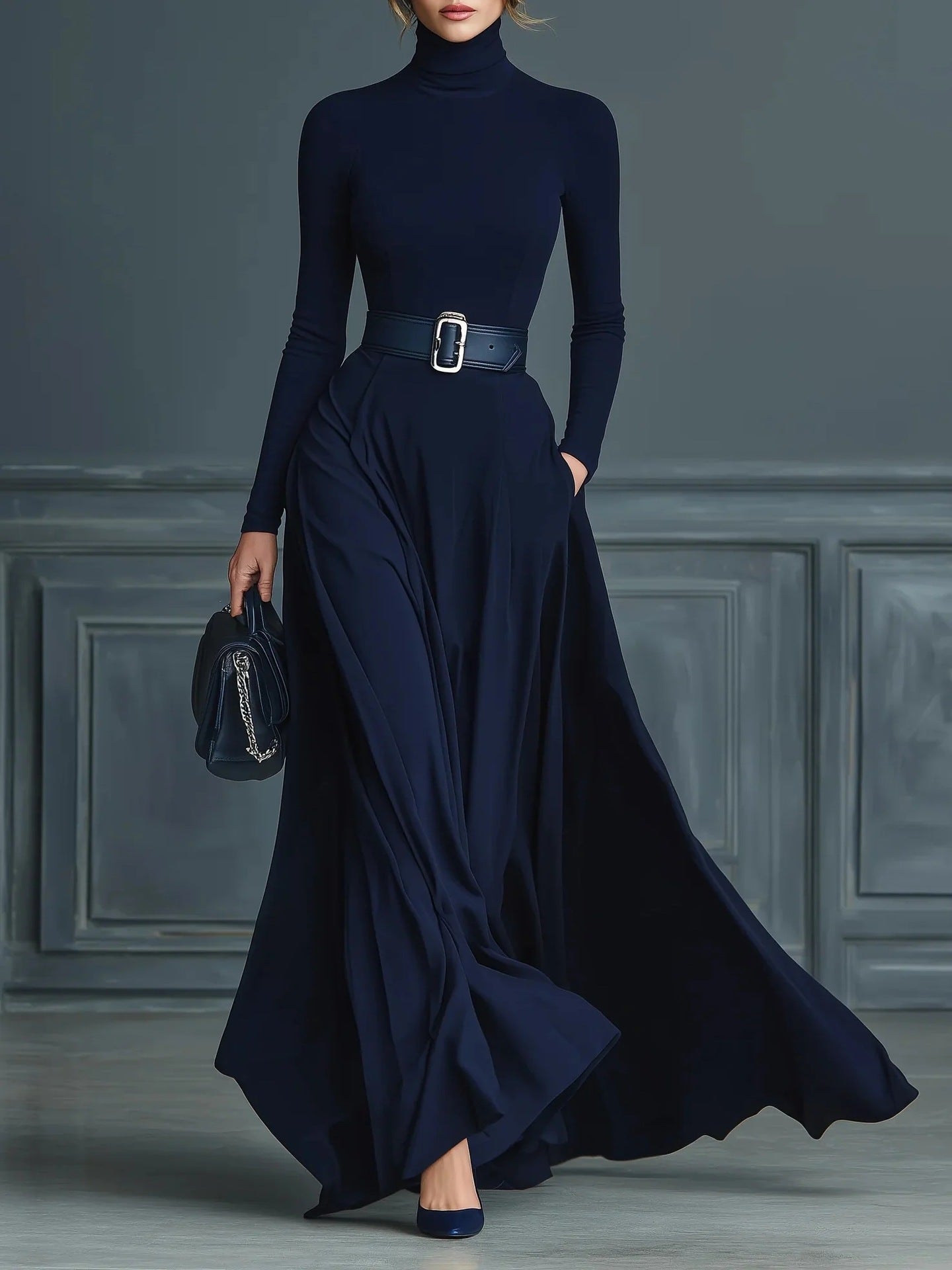 Curtis – Maxi-Chic-Kleid