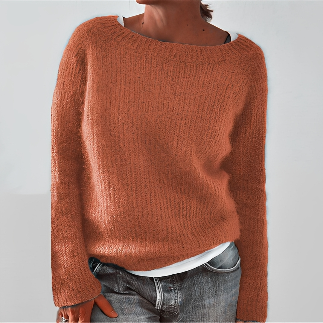 Eljene - Damen-Strickpullover, warm und gemütlich