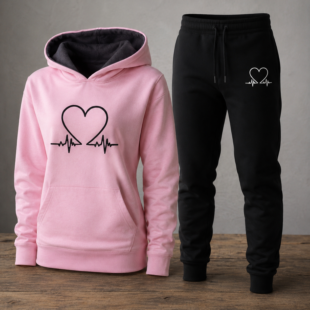 Adélien - Elegantes Set aus Kapuzenpullover und Hose für Damen
